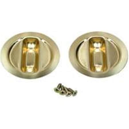 Le Johnson Products 21-3PPK2 Pocket Door Dummy- Brass 6953012
